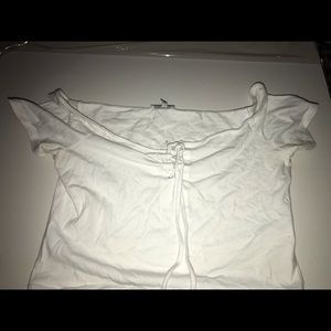 Charlotte Russe White Crop Top